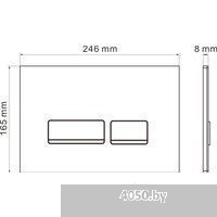 Roxen Antares Tornado в комплекте с инсталляцией StounFix Dual Fresh 6 в 1 968397 (кнопка: черный гл