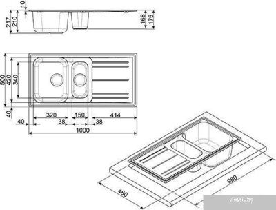 Кухонная мойка Smeg LZ102P