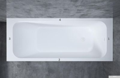 Ванна Salini Orlando Kit 170x70 102121M (S-Stone, матовый)