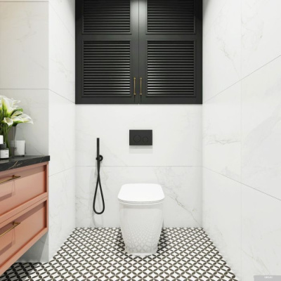 Унитаз Lavinia Boho Relfix Bell Pro 5 в 1 87060212 (черный пластик)