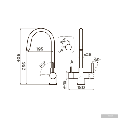 Omoikiri Akita-GB 4994354 (графит)