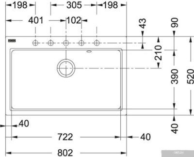 Кухонная мойка Franke Maris FIG 610-80 (белый)