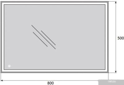 BelBagno Зеркало SPC-GRT-500-800-LED-TCH