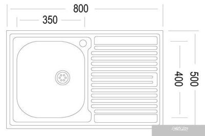 Кухонная мойка Ukinox STM 800.500-T6K