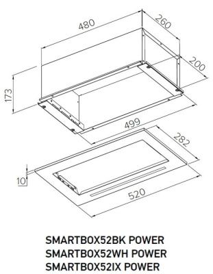 Кухонная вытяжка Meferi SMARTBOX52IX Power