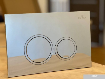 Roxen Cube Bidet One Rimless 6 в 1 StounFix Slim 521082 (кнопка: хром)