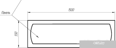 Ванна 1Марка Modern 150x70