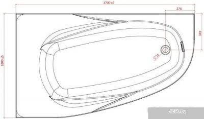 Ванна Astra-Form Селена 170x100 L