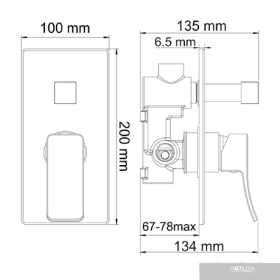 Смеситель Wasserkraft Aller 10641 (хром)