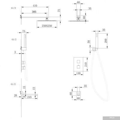 Abber Daheim AF8250B (черный матовый)