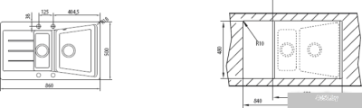 Кухонная мойка TEKA Lumina 60 B-TG S Карбон [40144200]