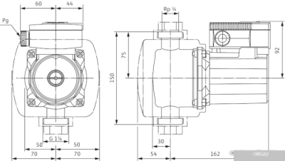 Насос Wilo TOP-Z 20/4 (1~230 V, PN 10, Inox)