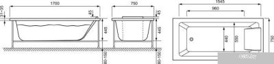 Ванна Jacob Delafon Sofa 170x75 E60515RU-01