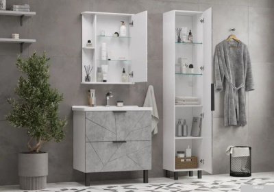 Volna Тумба Twing 60.2Y бетон с умывальником Миранда