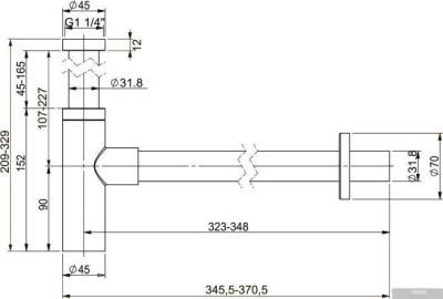 Wellsee Drainage System 182120000 (матовый черный)