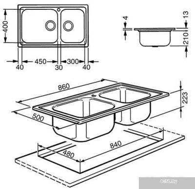Кухонная мойка Smeg LG862