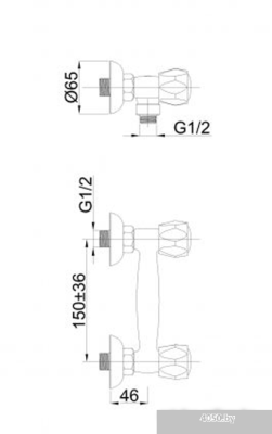 Смеситель Rubineta R-5/K Globo [R50K01]