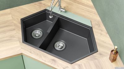 Кухонная мойка KitKraken Creek Y-900M (черный)