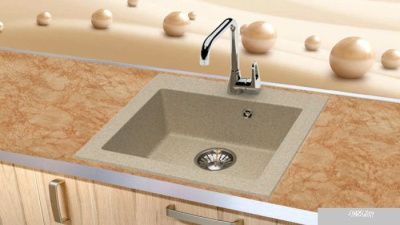 Кухонная мойка Berge BR-4803 (песочный матовый)