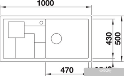 Кухонная мойка Blanco Sity XL 6 S (белый/лава) 525051