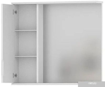 Volna Шкаф с зеркалом Adel 80 L (белый)