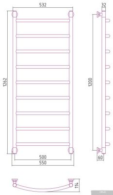 Сунержа Галант+ 1200х500 30-0200-1250