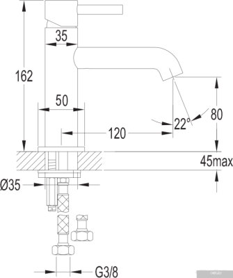 Смеситель Omnires Y Y1210N CR