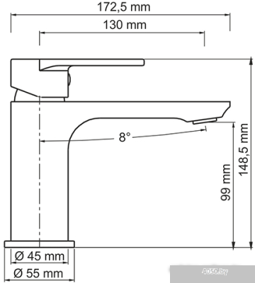 Смеситель Wasserkraft Elbe 7403