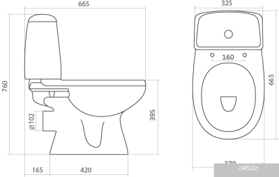 Унитаз Santek Цезарь (1WH301746)