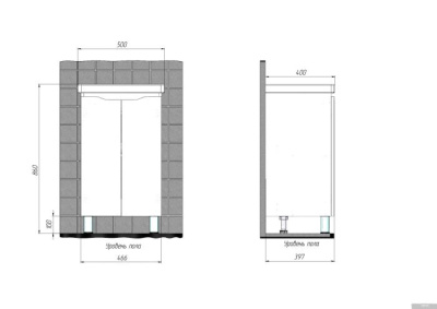 Briz Тумба напольная Мальта 50 с умывальником Фостер