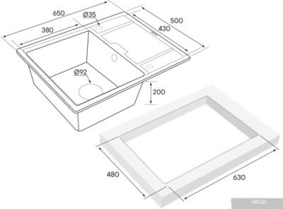 Кухонная мойка Paulmark Weimar PM216550-DG