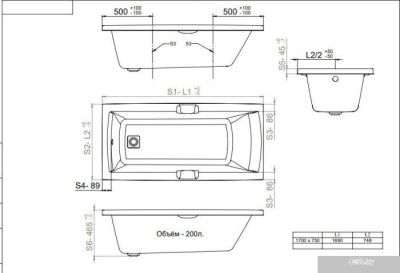 Triton Алекса 170x75
