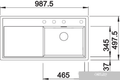 Кухонная мойка Blanco Zenar XL 6 S-F (белый, левая, с клапаном-автоматом)