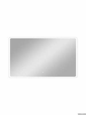 Континент Зеркало Demure Led 120x70 (с увеличительным зеркалом, LCD часы с кнопками и подогревом)