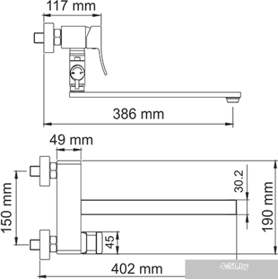 Смеситель Wasserkraft Exter 1602L