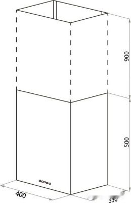Кухонная вытяжка MAUNFELD Box Push 40 (черный)