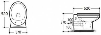 Унитаз CeramaLux 1412