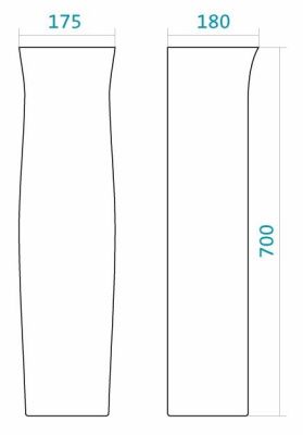 Пьедестал для умывальника Santek Анимо WH110587