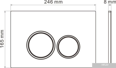 Roxen Cube Bidet One Rimless 6 в 1 StounFix Slim 521082 (кнопка: хром)