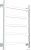 Полотенцесушитель Ростела Экспи Квадро V30 1/2 5 перекладин 50x60 см (белый)