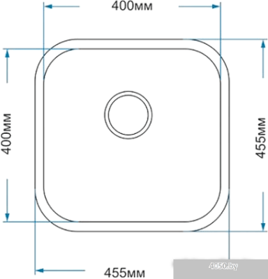 Кухонная мойка Asil AS 333 (полированная, 0.8 мм)