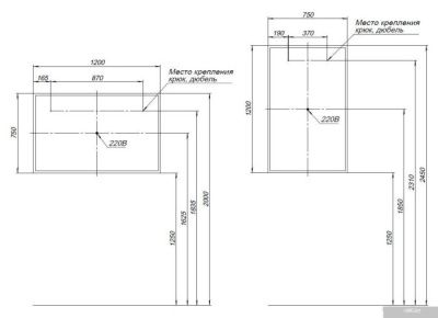 Aquanet Зеркало Оптима 120x75 Led 288968