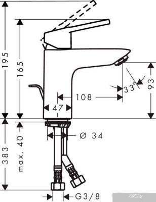 Смеситель Hansgrohe Logis Loop 100 [71151000]