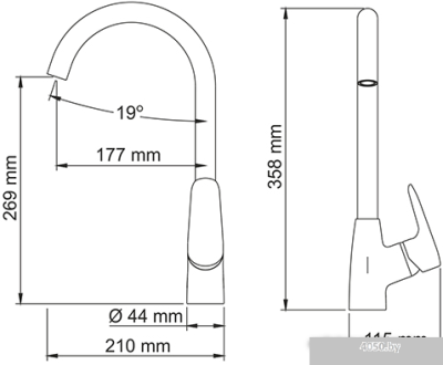 Смеситель Wasserkraft Vils 5607