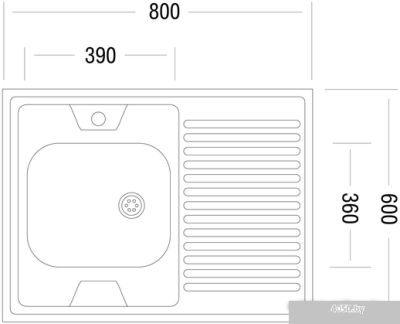 Кухонная мойка Ukinox STM800.600 5K 2L