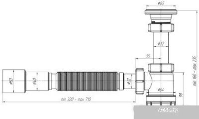 Сифон Ани Пласт BM1016