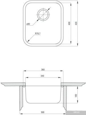 Кухонная мойка Deante Arabeska ZAA 010B
