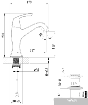 Смеситель Lemark Nubira LM6206ORB