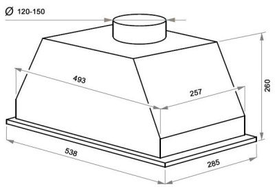 Кухонная вытяжка MAUNFELD Urania 53 (нержавеющая сталь)