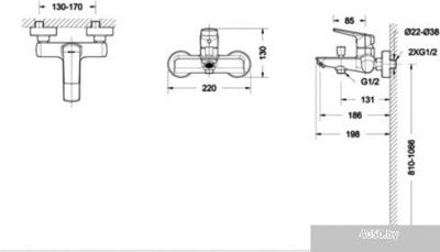 Смеситель Bravat Real F6121179CP-01